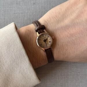 Brown vegan leather vintage style WMNS2